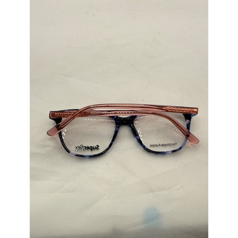Superflex Kids Eyeglasses Blue Pink‎ Acetate Frames Stylish Eye Glasses